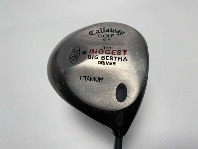 Callaway Biggest Big Bertha Driver 9* Strong Graphite Mens RH