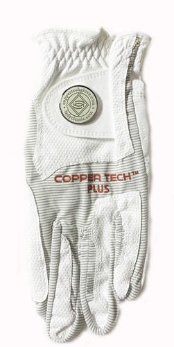 NEW Copper Tech White/Grey Women's Spidertech One Size Fits All Golf Glove