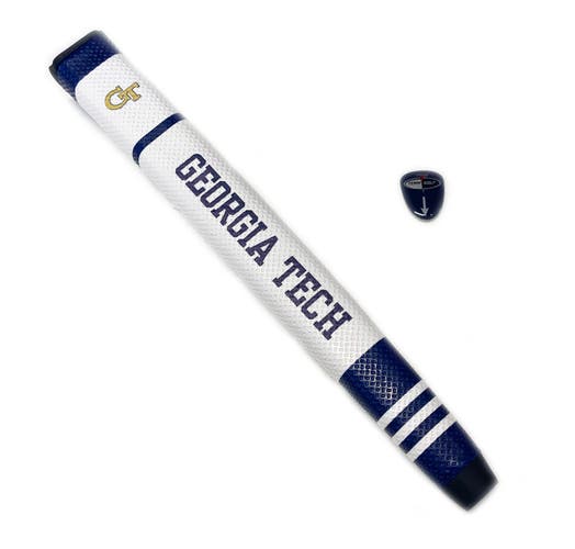 NEW Team Golf Georgia Tech Yellow Jackets Navy/White Jumbo Putter Grip w/Marker