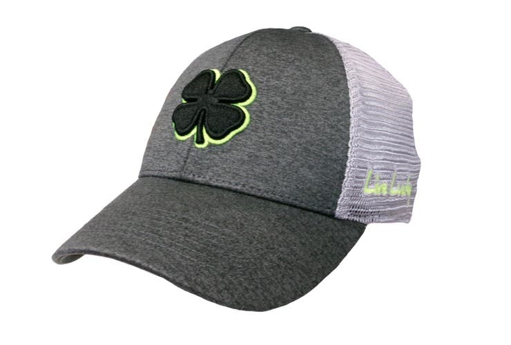 NEW Black Clover Live Lucky Perfect Luck 8 Gray Fitted S/M Golf Hat/Cap