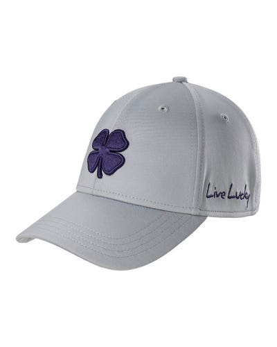 NEW Black Clover Live Lucky Premium Clover #123 Purple/Silver Fitted S/M Golf