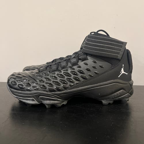 Size 13.5 Nike Air Jordan Savage Pro 2 Shark Black Football Cleats CV1666-003