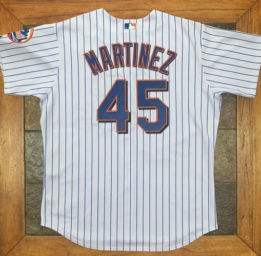 Authentic Majestic Pedro Martinez New York Mets MLB Jersey Men’s Size 52 Brand New