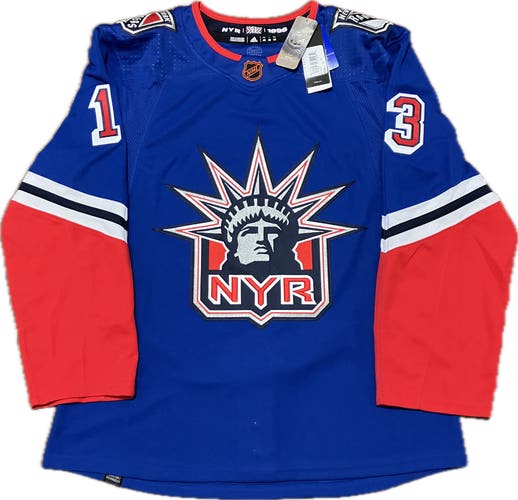 NWT New York Rangers Lafreniere Reverse Retro 2.0 Adidas NHL Hockey Jersey 46