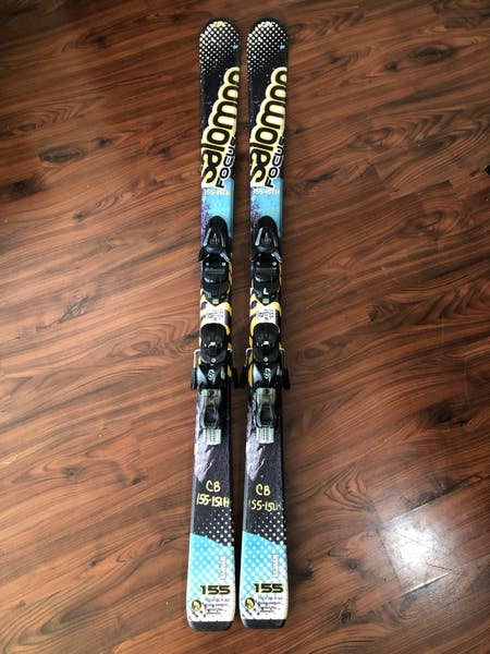 Used 2014 Unisex 155cm Salomon Focus All Mountain Skis With