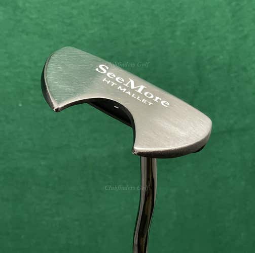 SeeMore HT Mallet Matte Black Milled 36.5" CS RST Putter w/ Super Stroke & HC