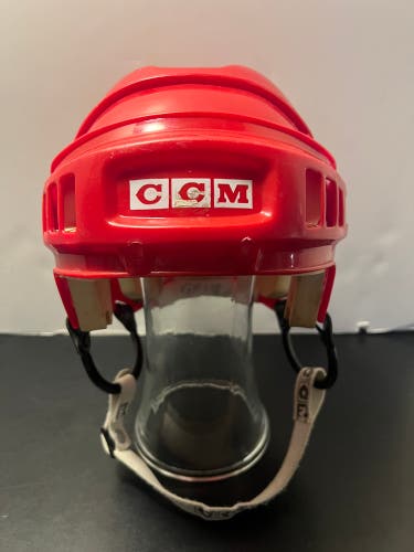 Vintage 1CCM HT2  Red Hockey Helmet