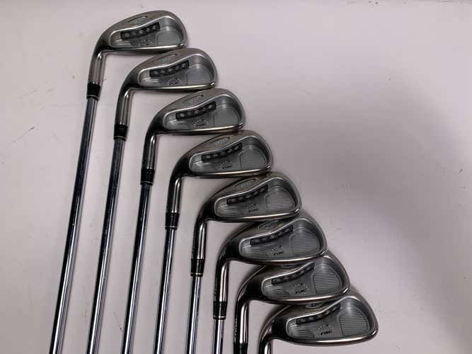 TaylorMade Rac OS 2005 Iron Set 3-PW T-Step Ultralite 90g Regular Steel Mens LH