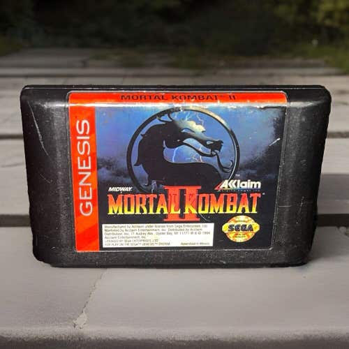 Mortal Kombat II 2 (Sega Genesis, 1994) Cartridge Only