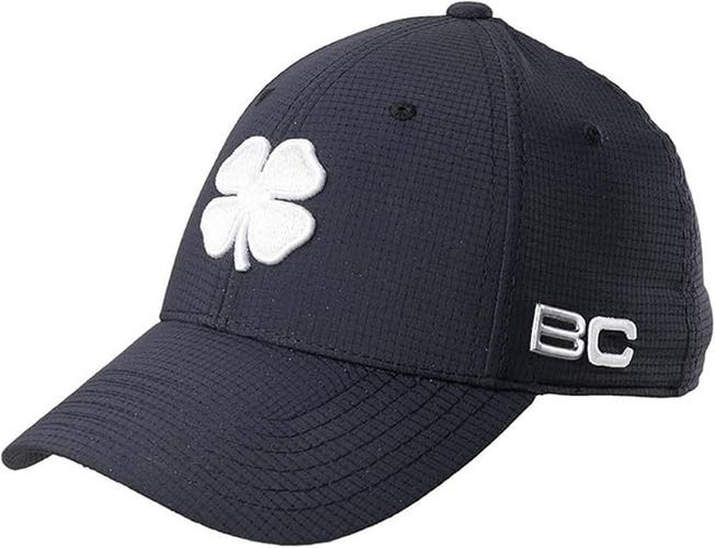 NEW Black Clover Live Lucky Iron X Night Black Fitted S/M Golf Hat/Cap