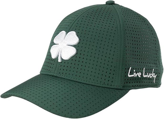 NEW Black Clover Live Lucky Perf 10 Forrest Green Fitted S/M Golf Hat/Cap