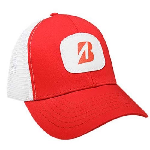 NEW Bridgestone Stretch Trucker Red Snapback Adjustable Golf Hat/Cap