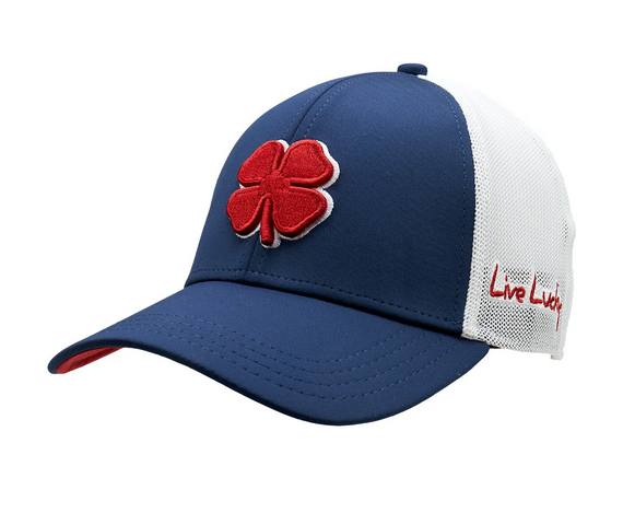 NEW Black Clover Live Lucky Premium Clover #70 Mesh Navy Fitted L/XL Golf Hat