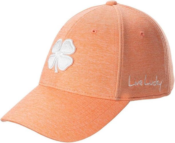 NEW Black Clover Lucky Heather Mandarin Orange Fitted S/M Golf Hat/Cap