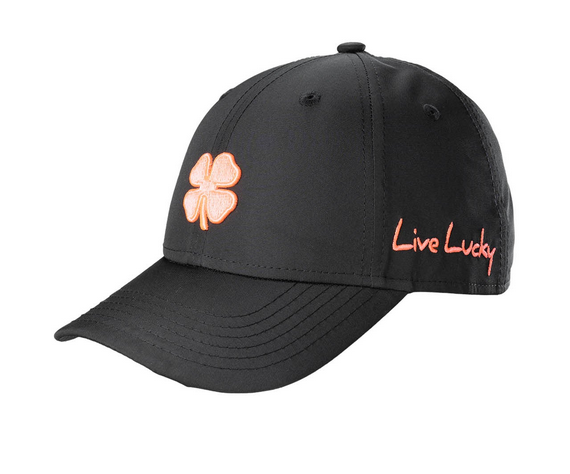 NEW Women's Black Clover Live Lucky Hollywood 20 Black/Coral Adjustable Toggle