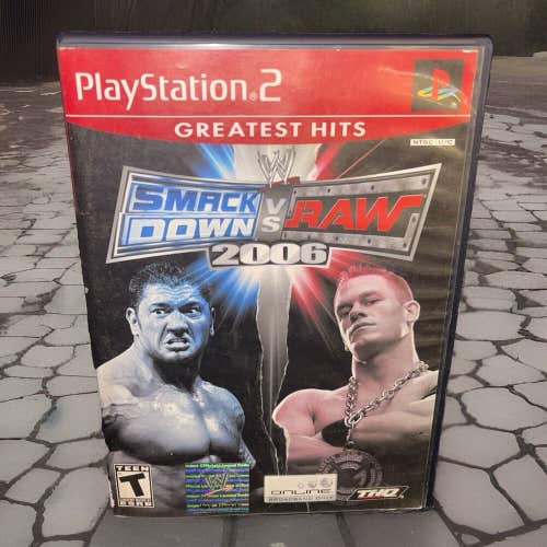 WWE SmackDown vs. Raw 2006 (Sony PlayStation 2, 2005) Complete CIB PS2