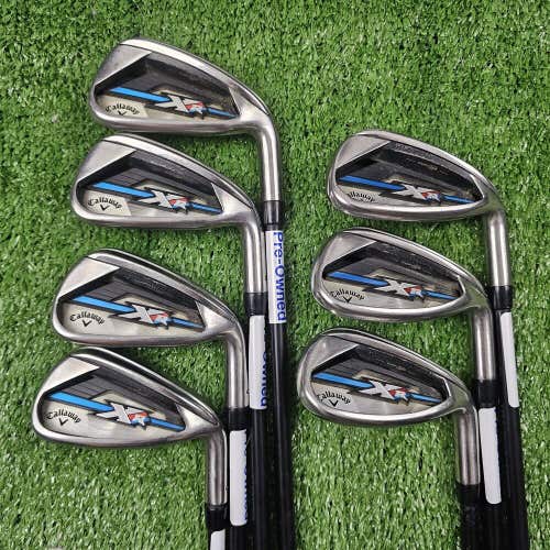 Callaway XR OS Iron Set 5-PW, AW Mitsubishi Fubuki AT 55g Graphite Regular RH