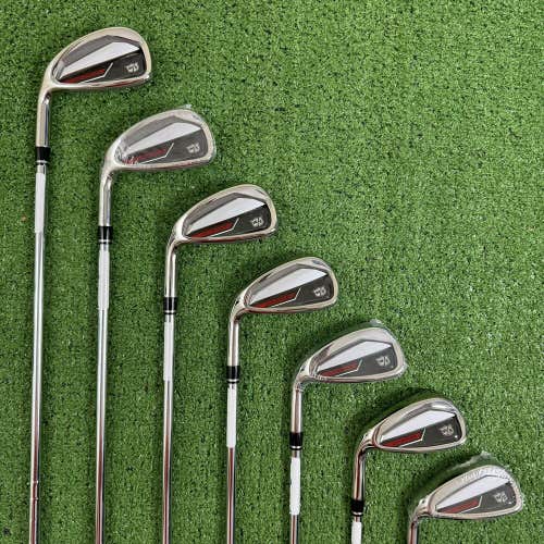 READ Wilson Dynapwr Iron Set 5-PW GW KBS Max Ultralite Regular Left Handed -1/2”