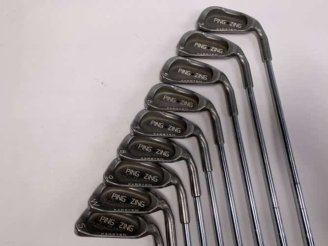 Ping Zing Iron Set 3-PW+SW Black Dot Karsten KT-M Regular Steel Mens RH