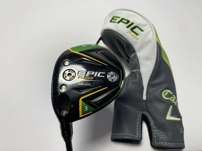 Callaway EPIC Flash Sub Zero 3 Wood 15* Graphite Design Tour AD IZ-7 Stiff LH