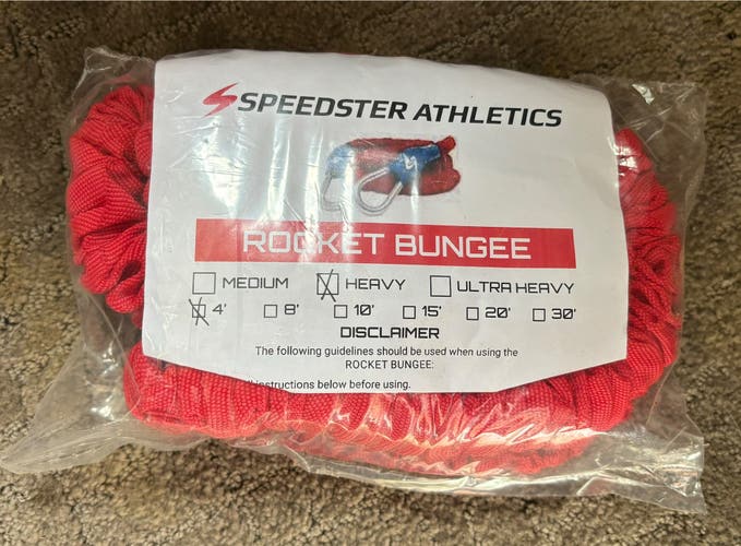 Speedster Athletics NEW 4ft Rocket Bungee cord heavy weight