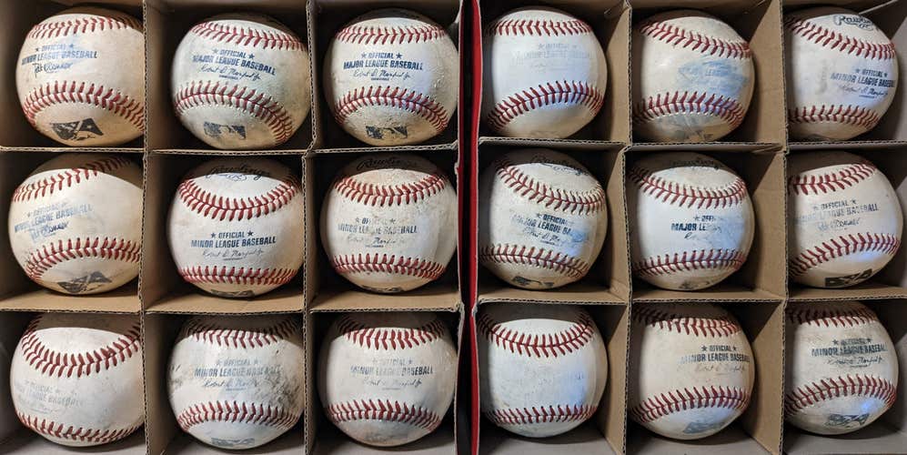 Used Rawlings Baseballs 18 Pack MLB and/or MILB (Good to Very Good Condition)