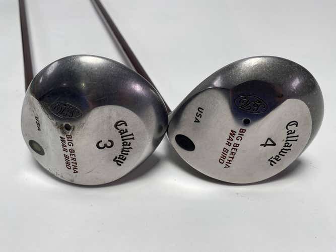 Callaway Big Bertha Warbird 3 & 4 Fairway Wood Set 15* 17* ProLite Stiff RH