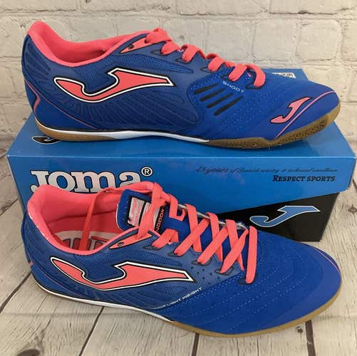 Joma Sala Supersonic 404 Men's Indoor Soccer Shoes Navy Orange US 7.5 UK 6.5