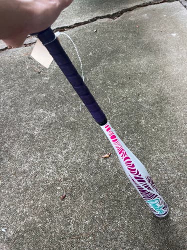 White Used Rawlings Ombre Bat (-11) Alloy 15 oz 26"