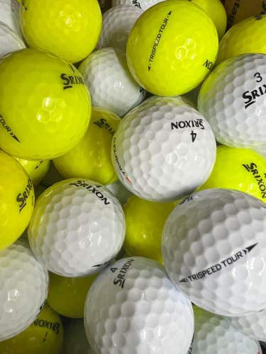 36 Srixon Trispeed/Trispeed Tour AAAA Used Golf Balls....Yellow included