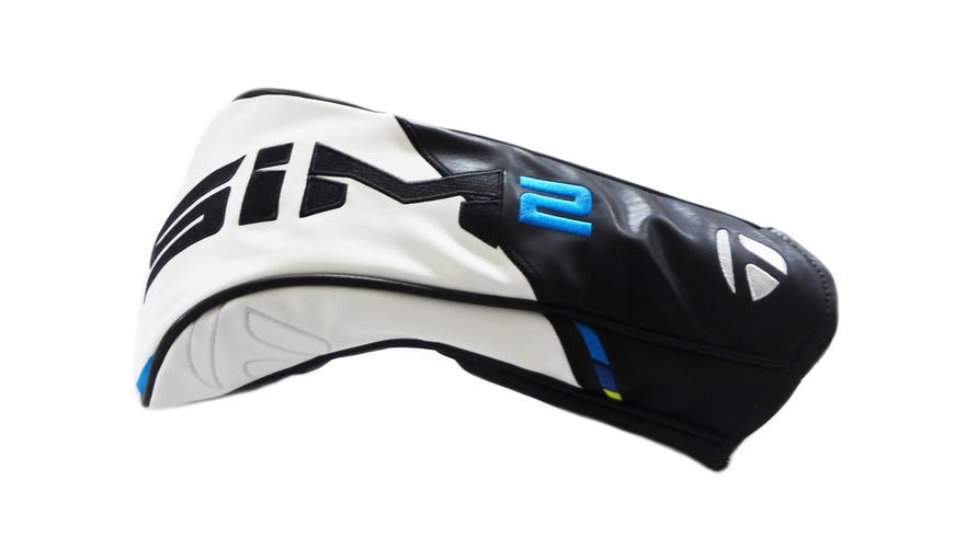 NEW TaylorMade Golf Sim2 Driver Headcover Black/White/Blue/Lime Neon