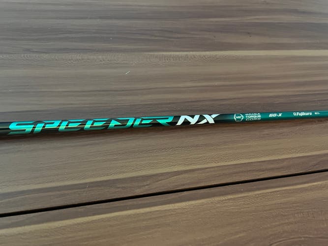 Fujikura Speeder NX Green 60 X Stiff Driver Shaft 44.25” Titleist adapter