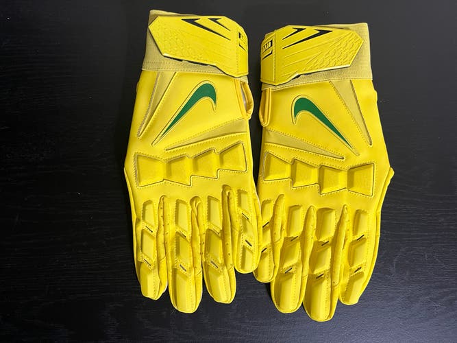 Nike Promo Oregon Ducks HyperBeast 2 Football Gloves Size XL Player Exclusive Team Issue