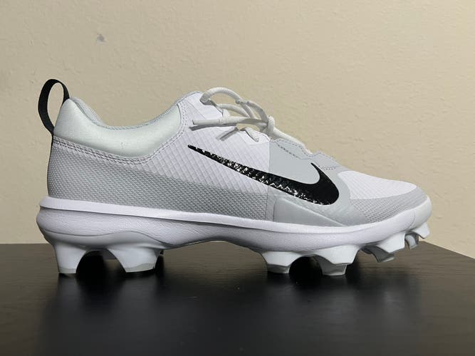 Nike Force Trout 9 Pro MCS Baseball Cleats Men's Size 10.5 FB2908-100 Gray/White.