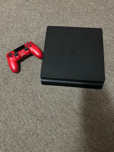 Used PS4 Slim 500GB + Red Controller *CHEAP*