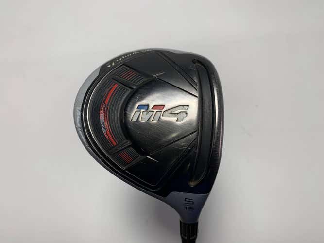 TaylorMade M4 5 Fairway Wood 18* Fujikura Atmos 6S Stiff Graphite Mens RH