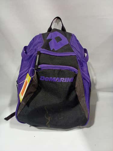 Used Demarini Black And Purple Backpack Baseball And Softball Equipment Bags