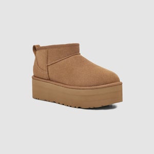 UGG Classic Ultra Mini Platform 1135092/CHE Women's 10 Chestnut Suede Boot LR565
