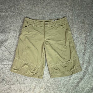 Kuhl Mens Shorts 40 Brown Hiking Casual Gorp Logo Outdoor Nylon Workwear 12"