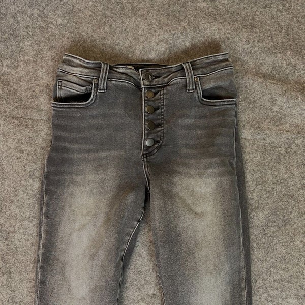 Kut from the Kloth Women Jeans 4 Black Denim Pant Skinny Mia Fab Ab Raw Hem