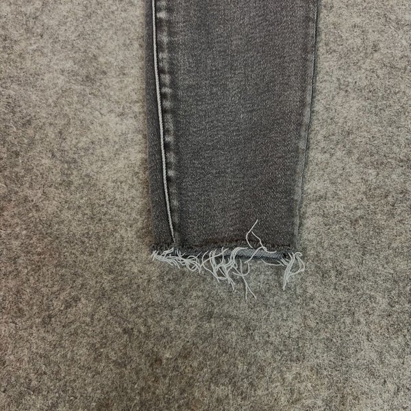 Kut from the Kloth Women Jeans 4 Black Denim Pant Skinny Mia Fab Ab Raw Hem