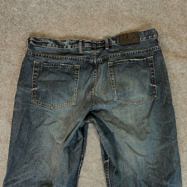 Gap Mens Jeans 38x30 Blue Denim Pant Straight Cotton Button Baggy Y2K 1969