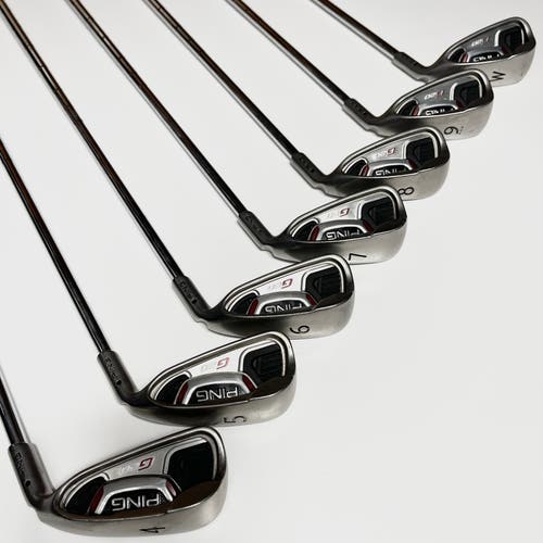 Ping G20 Black Dot Iron Set 4-9, PW Right Handed Regular Flex Steel Shafts