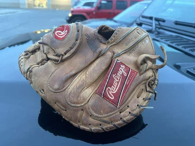 RARE RAWLINGS HEART OF THE HIDE HORWEEN MADE IN THE USA 33.5” RHT CATCHERS MITT