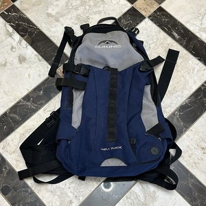 Dakine Heli Blue Black Ripstop Ski Snowboard Backpack Outdoors