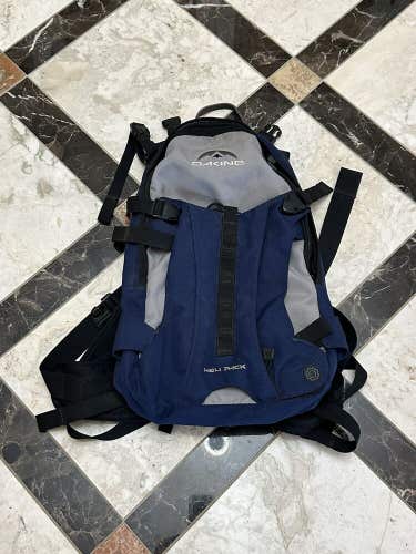 Dakine Heli Blue Black Ripstop Ski Snowboard Backpack Outdoors