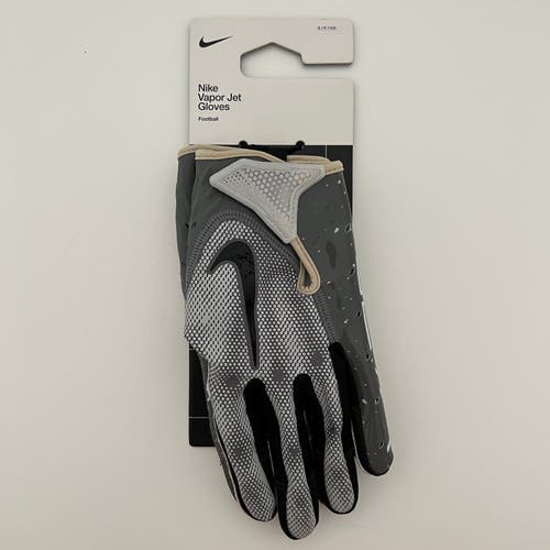 (Size Small) Nike Vapor Jet 7.0 'Energy Gray' Football Gloves