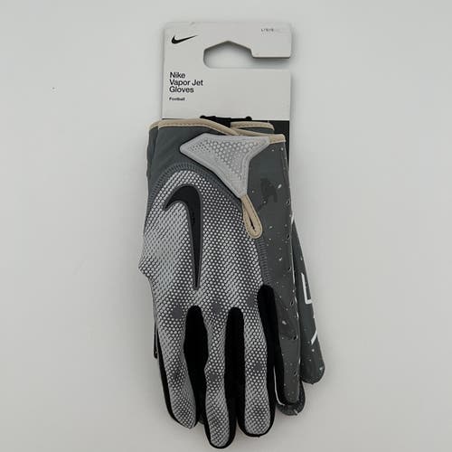 (Size Large) Nike Vapor Jet 7.0 'Energy Gray' Football Gloves