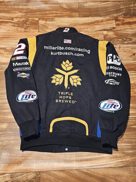 ナ*ん様 JH Design Miller Lite  Buschジャケ Miller Lite Nascar jacket JH Designs | eBay