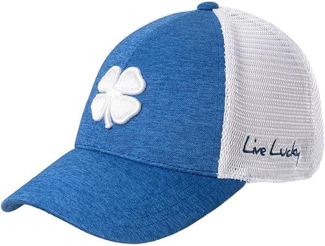 NEW Black Clover Live Lucky Perfect Luck 13 Royal Blue Fitted S/M Golf Hat/Cap